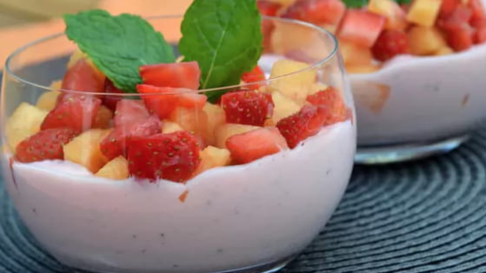 Salade de fraises et de melon