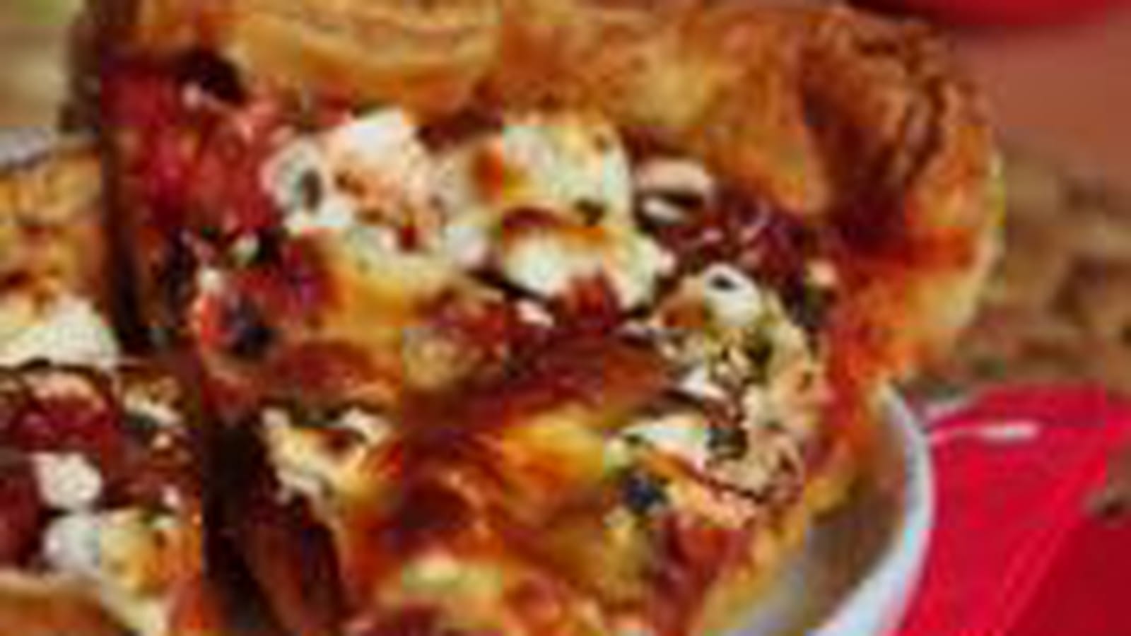Tarte aux tomates confites et à la mozzarella