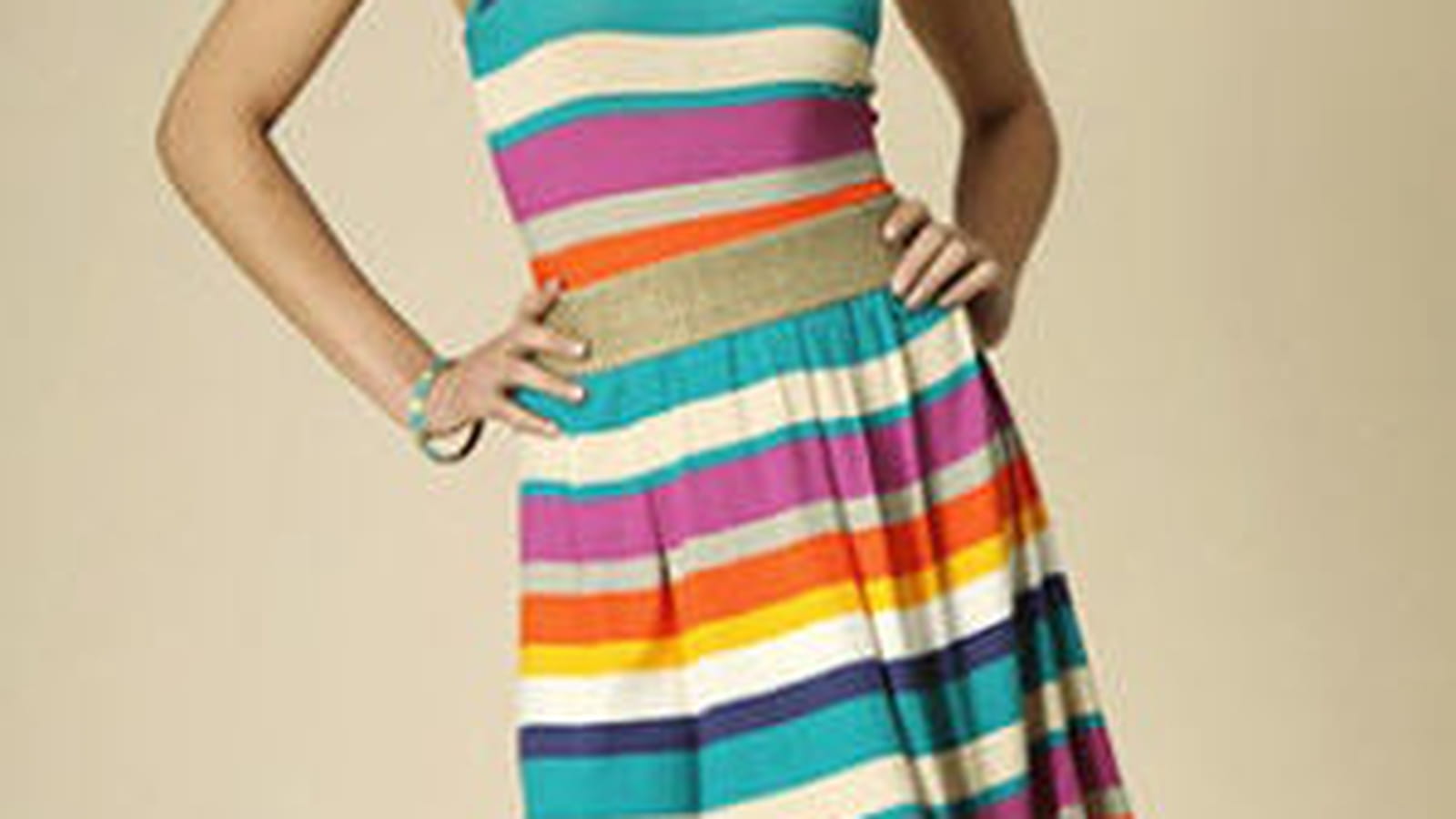Robe rayée de Promod