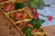 Tarte à la truite fumée et poireaux : Etape 6