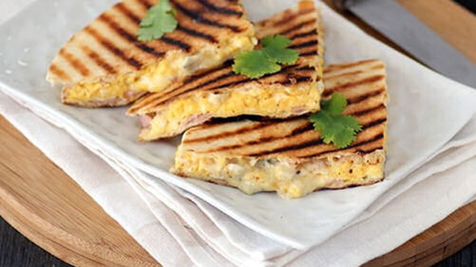 Quesadillas au Bresse Bleu