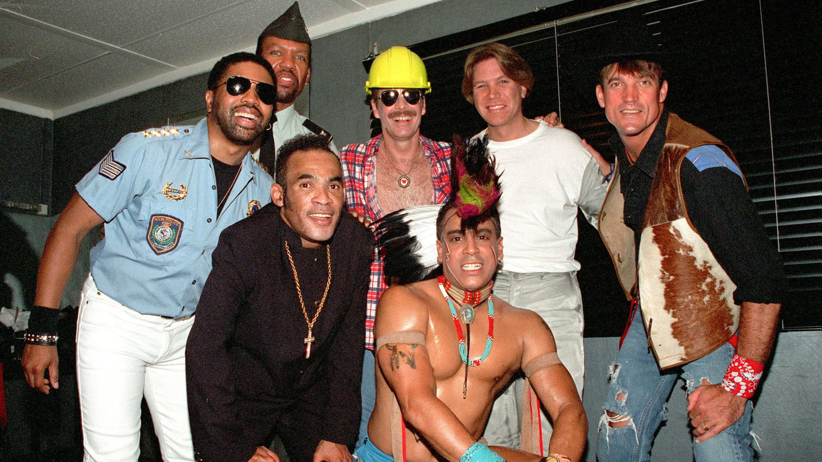 Avec les Village People en 1995