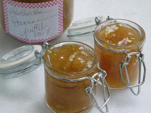 Confiture rhubarbe-bananes
