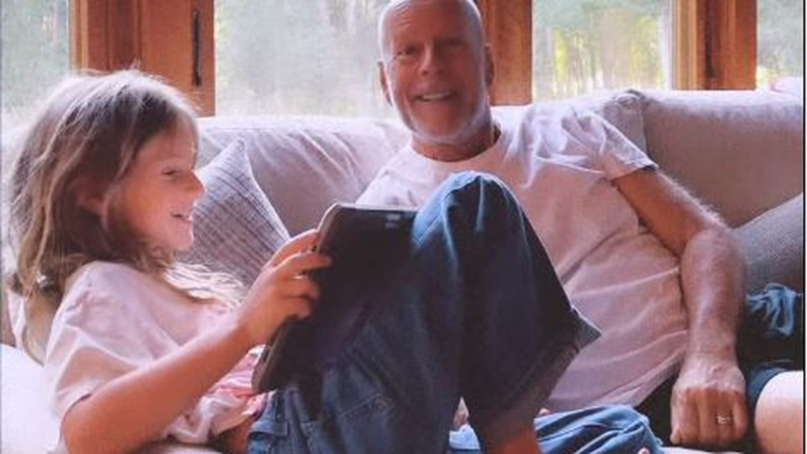 Bruce Willis, sa femme Emma et leur fille Mabel Ray