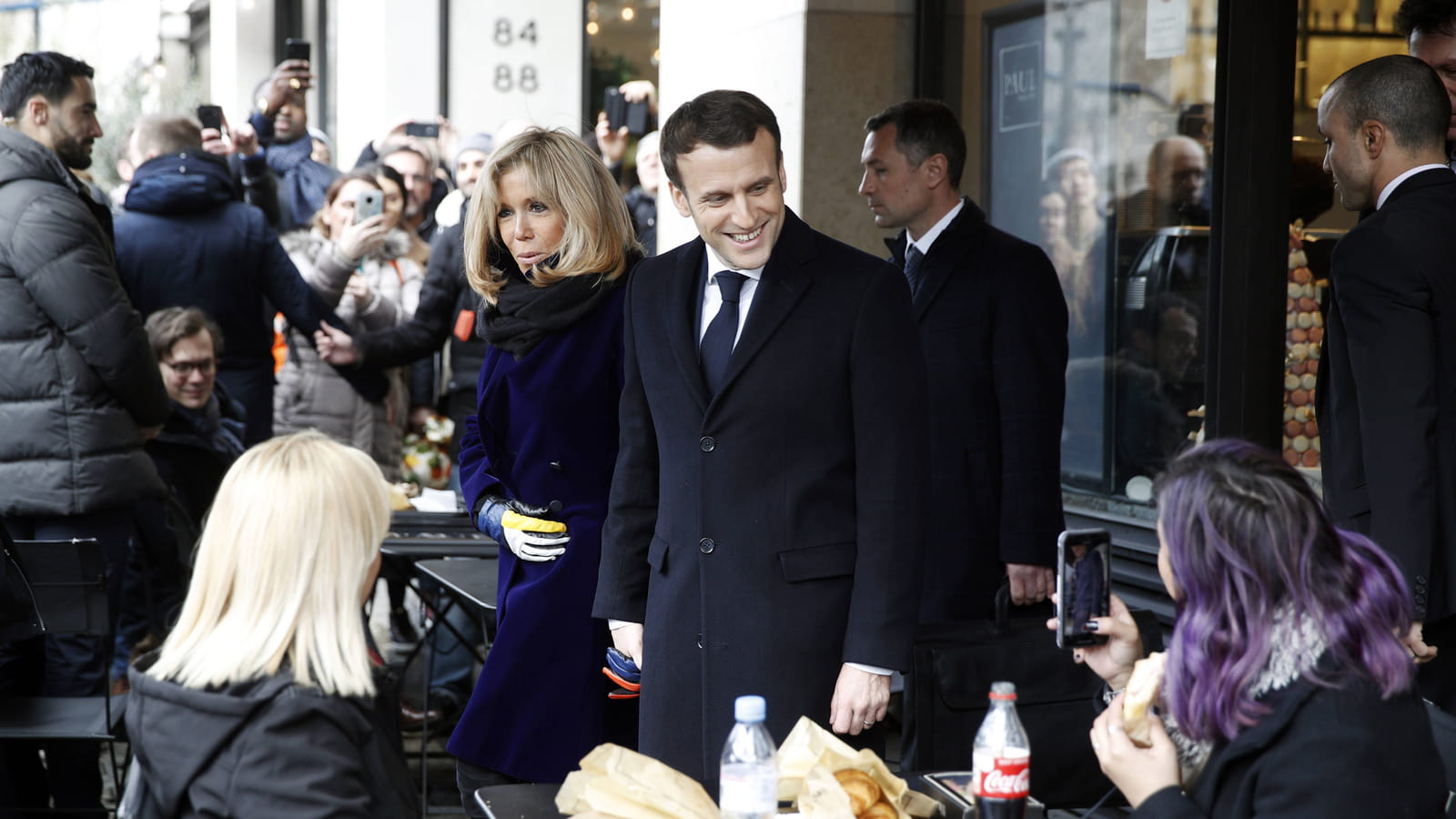 Brigitte et Emmanuel Macron