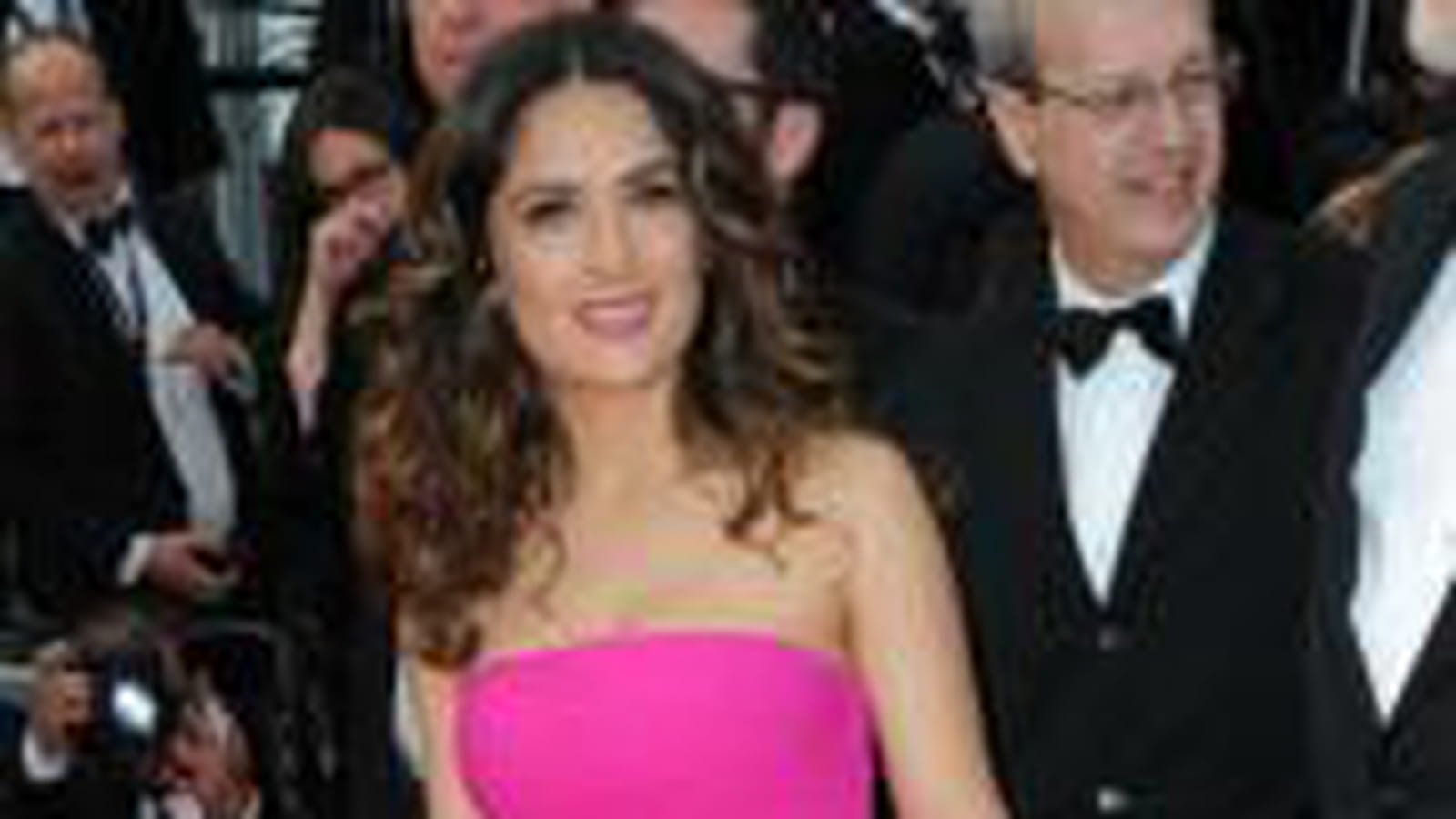Salma Hayek en Saint Laurent Paris