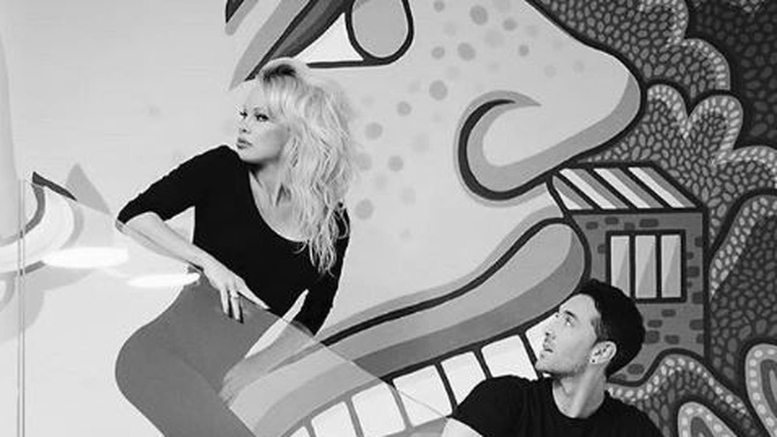 Pamela Anderson et Maxime Dereymez