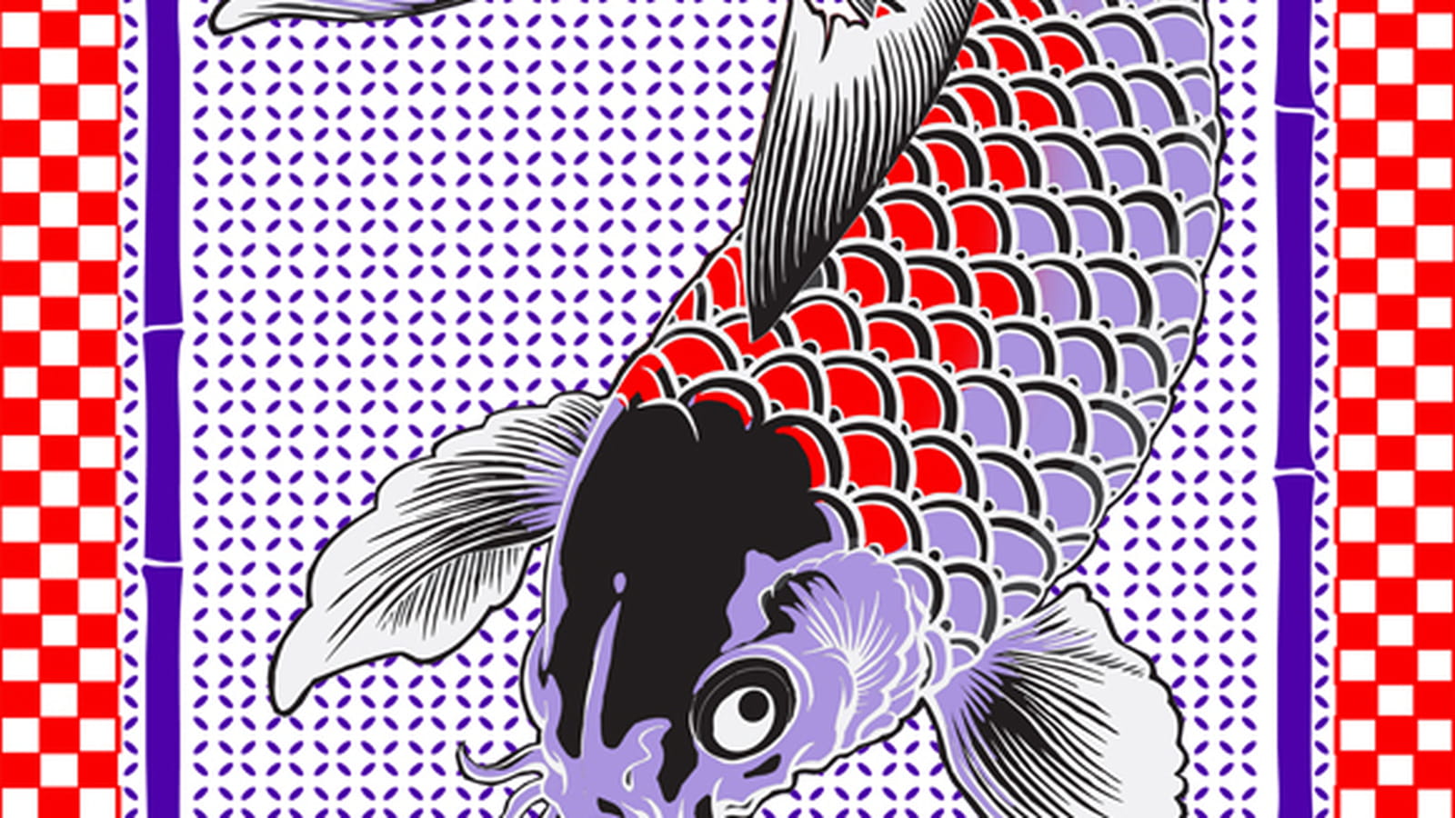 Torchon Koi Edo by Franck Josseaume