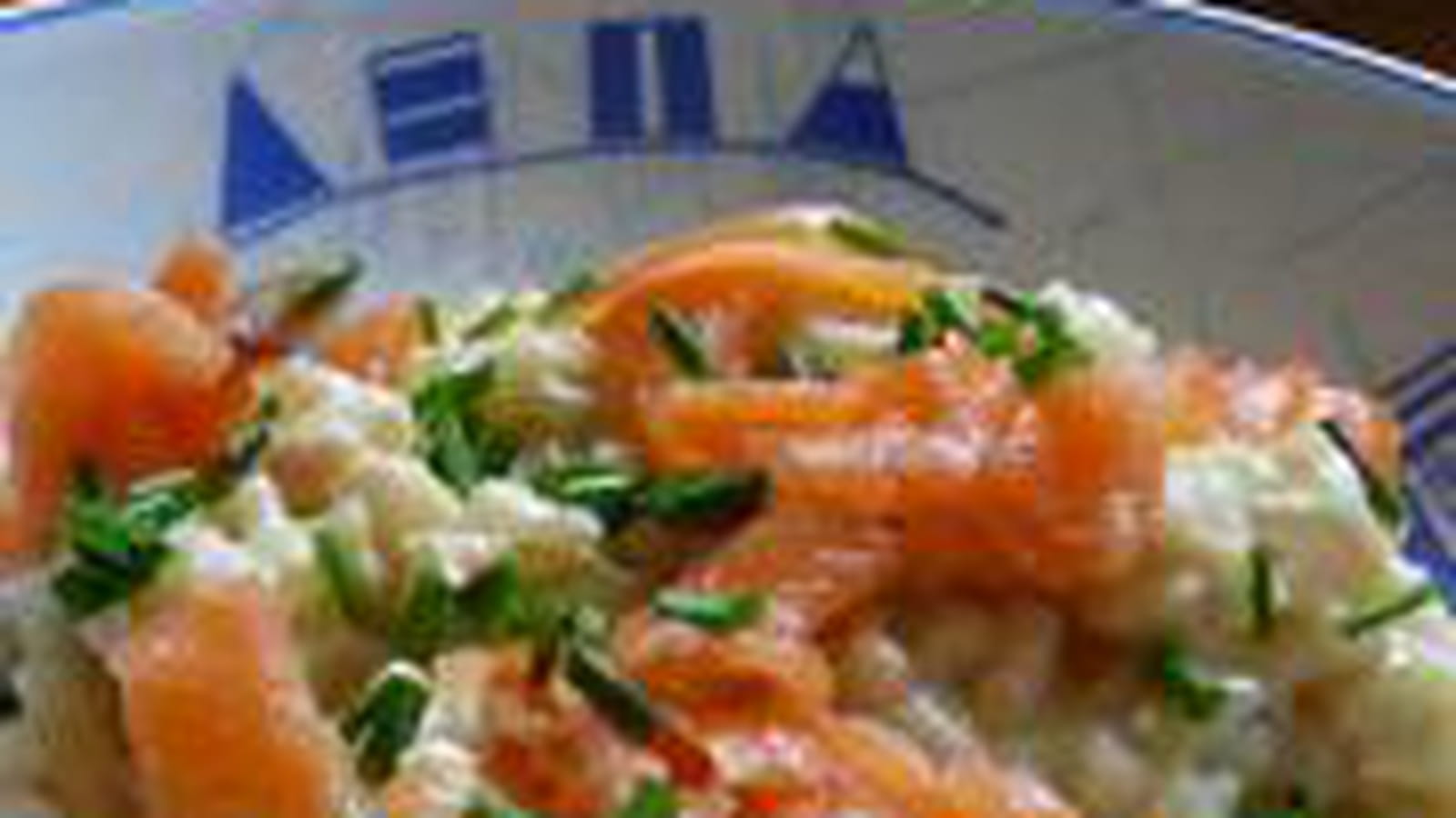 Risotto saumon fumé et feta
