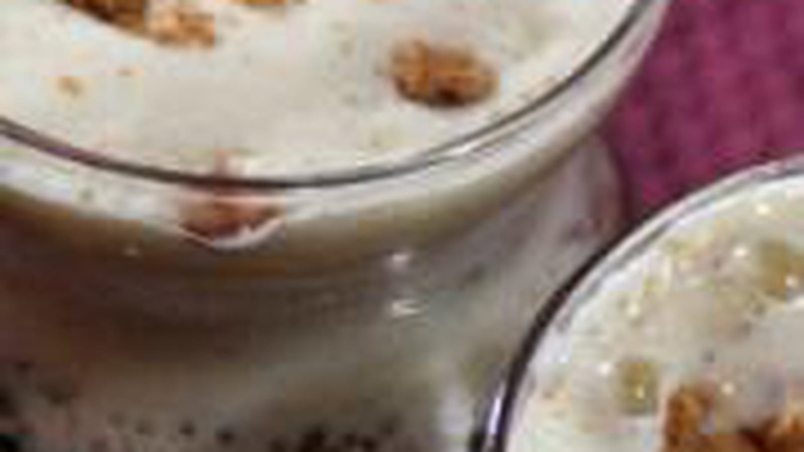 Nuage de quiche lorraine en verrine