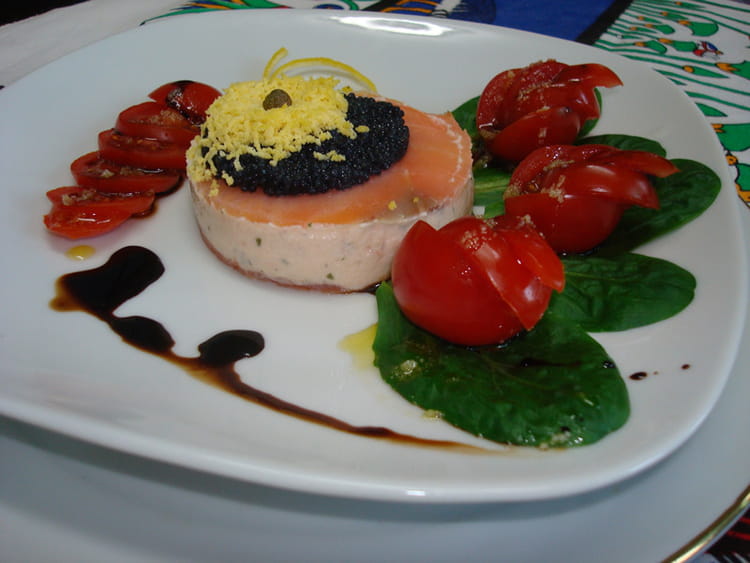 Recette de Timbale de saumon fumé