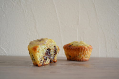 Muffins bananes et pépites de chocolat (Dessert aux fruits)