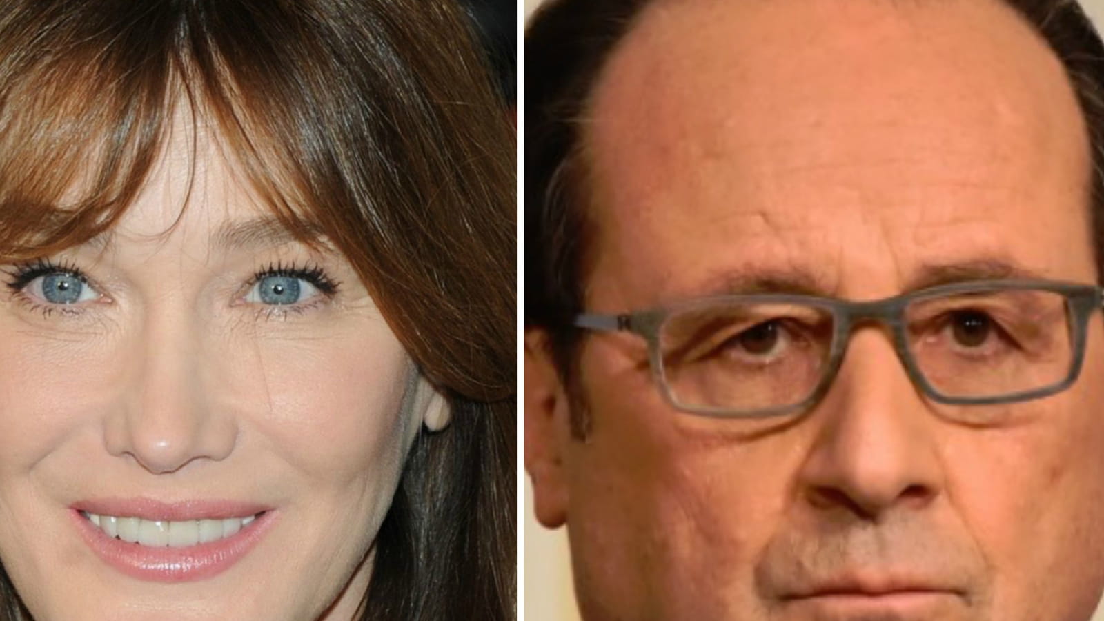 Carla Bruni-Sarkozy et François Hollande 