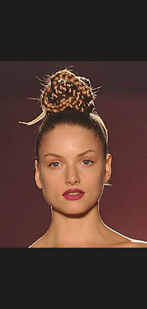 Chignon tress&eacute;