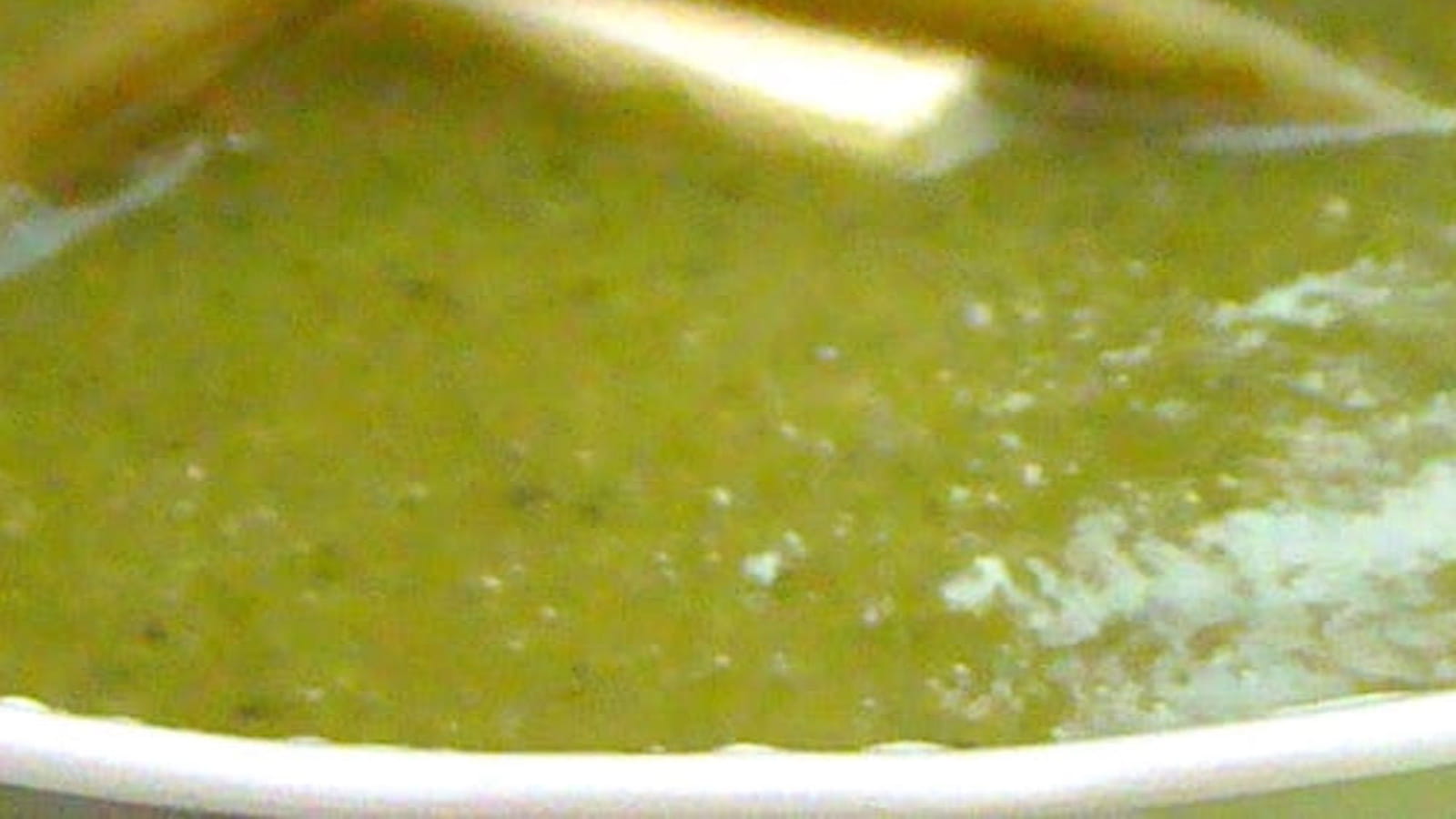 Soupe aux haricots, courgettes et Kiri