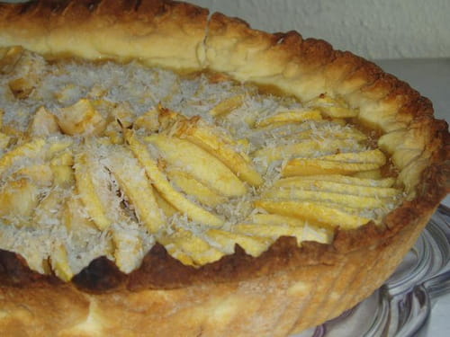 Tarte pomme et noix de coco (Tarte dessert)