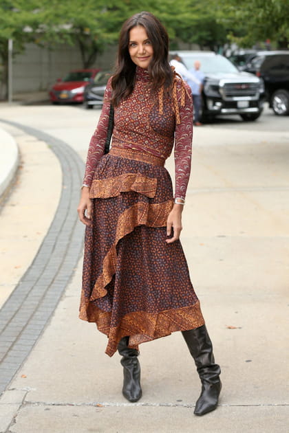 Katie Holmes au d&eacute;fil&eacute; Ulla Johnson