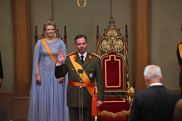 Couronnement de Guillaume de Luxembourg : sa femme Stéphanie le soutient