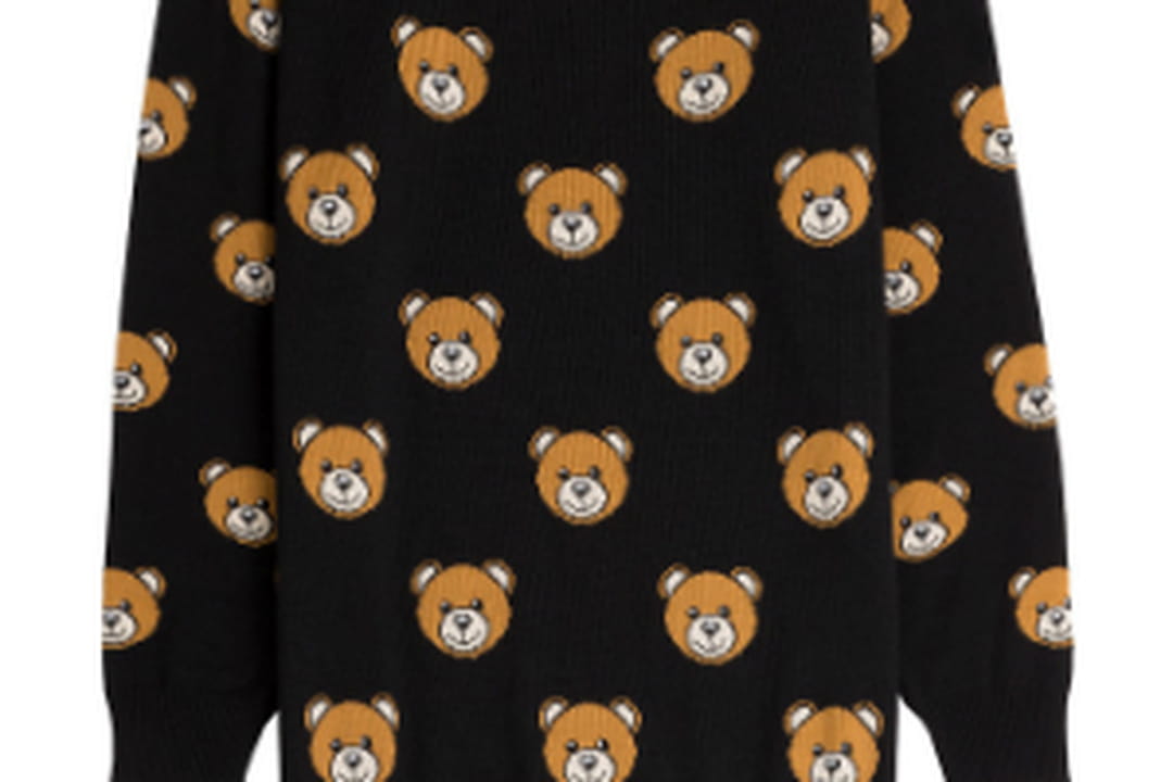 La robe-pull teddy-bear de Moschino