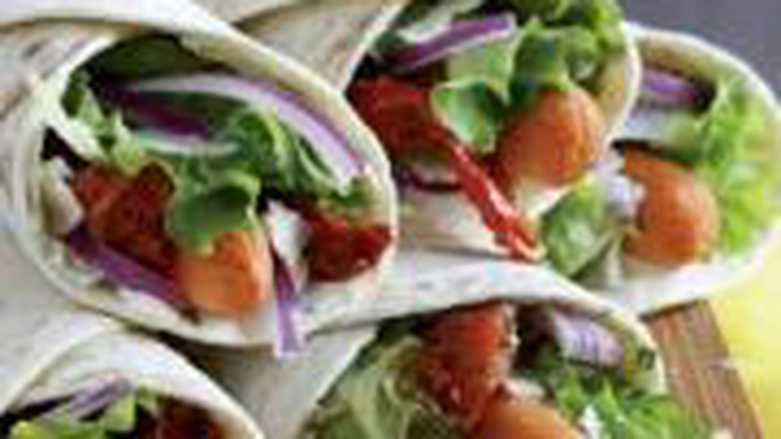 Wraps aux légumes et Knacki