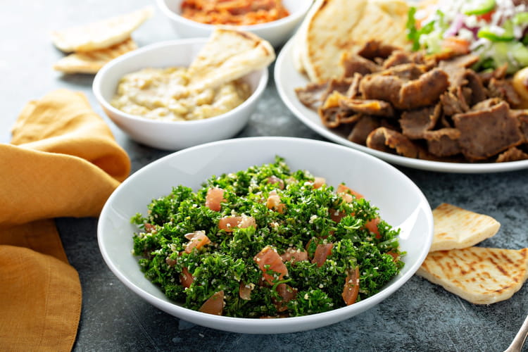 Recettes libanaises&nbsp;: gastronomiques, mezz&eacute;, v&eacute;g&eacute;tariennes-image