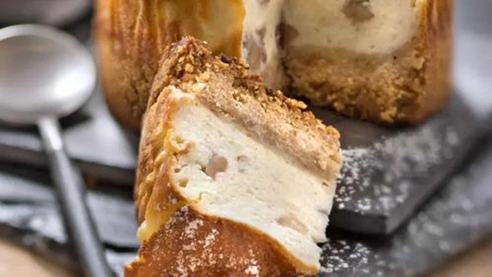 Cheesecake vanillé aux marrons glacés