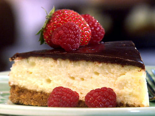 Cheesecake chocolat blanc et praliné, pomme citron