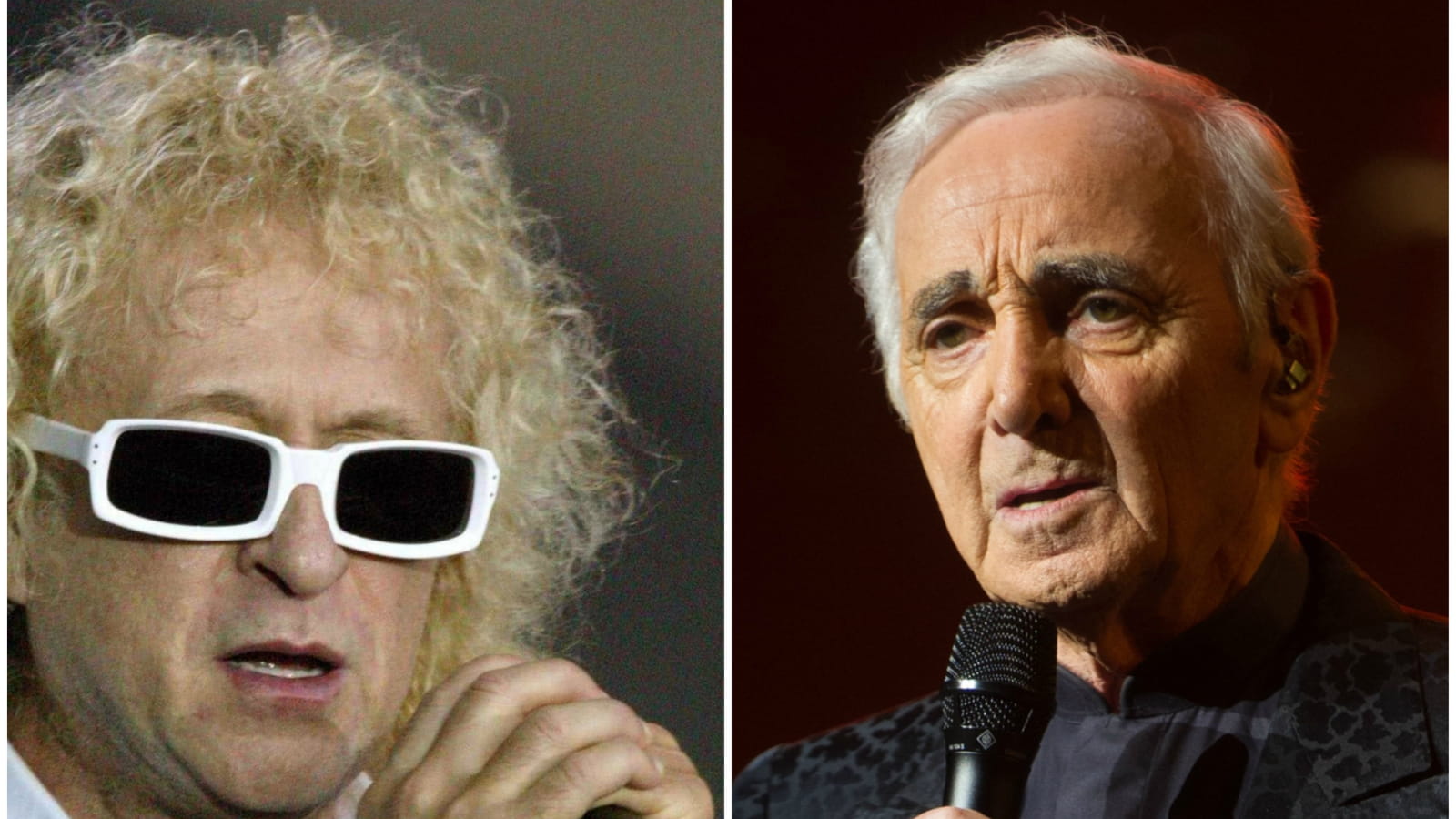 Charles Aznavour et Michel Polnareff