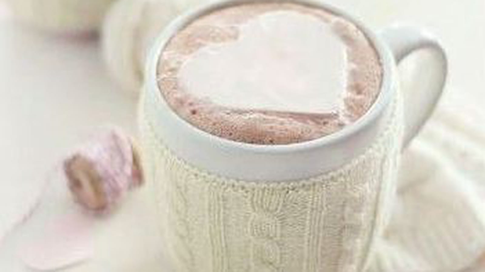 Tasse chocolat chaud cœur