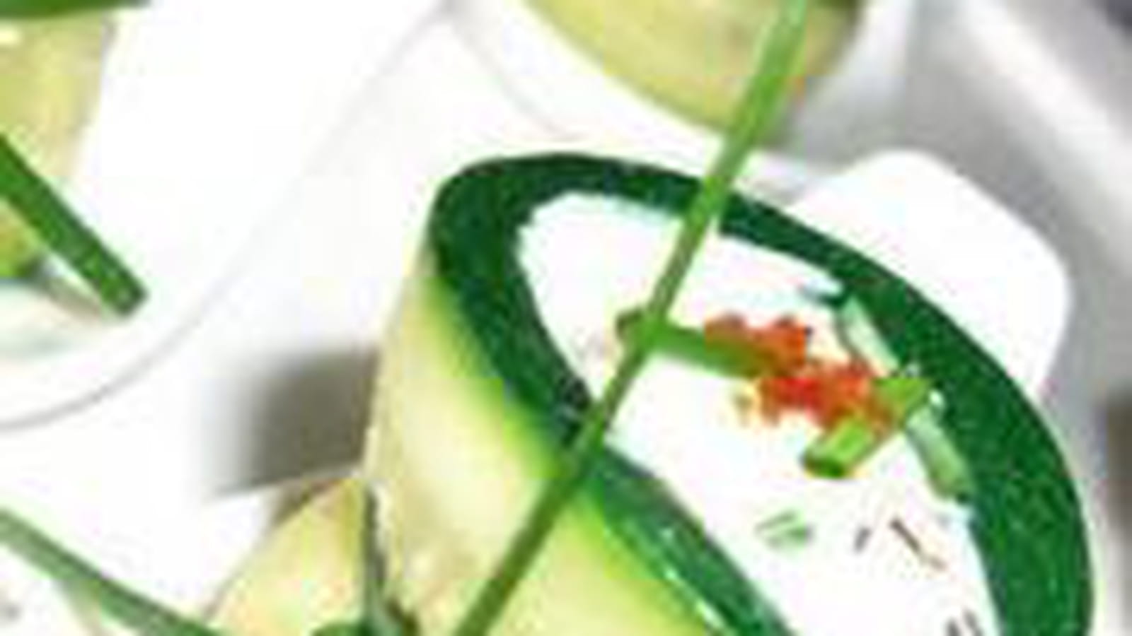 Bouchées de courgette à la mousse de crabe