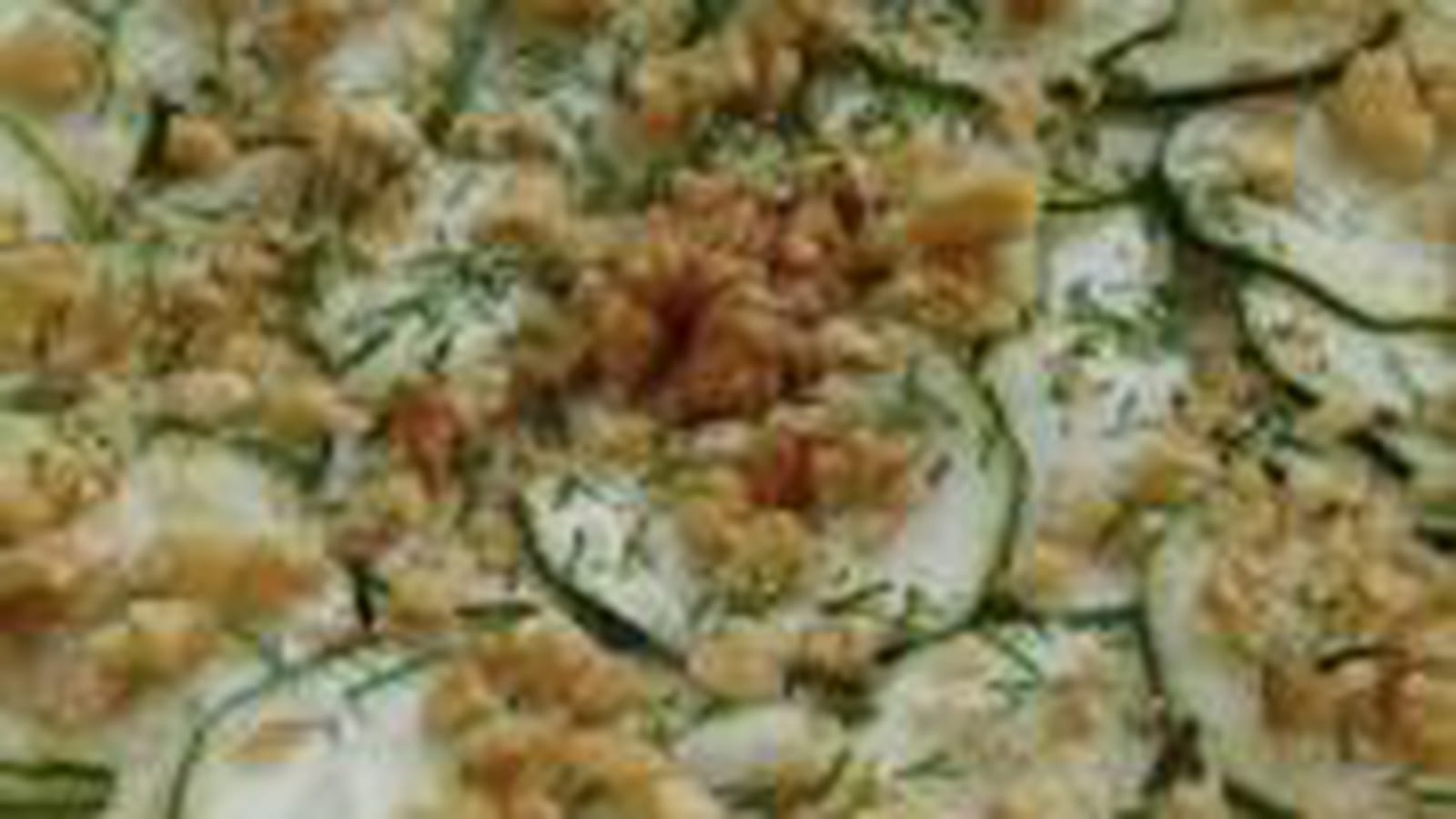 Carpaccio de courgettes aux noix