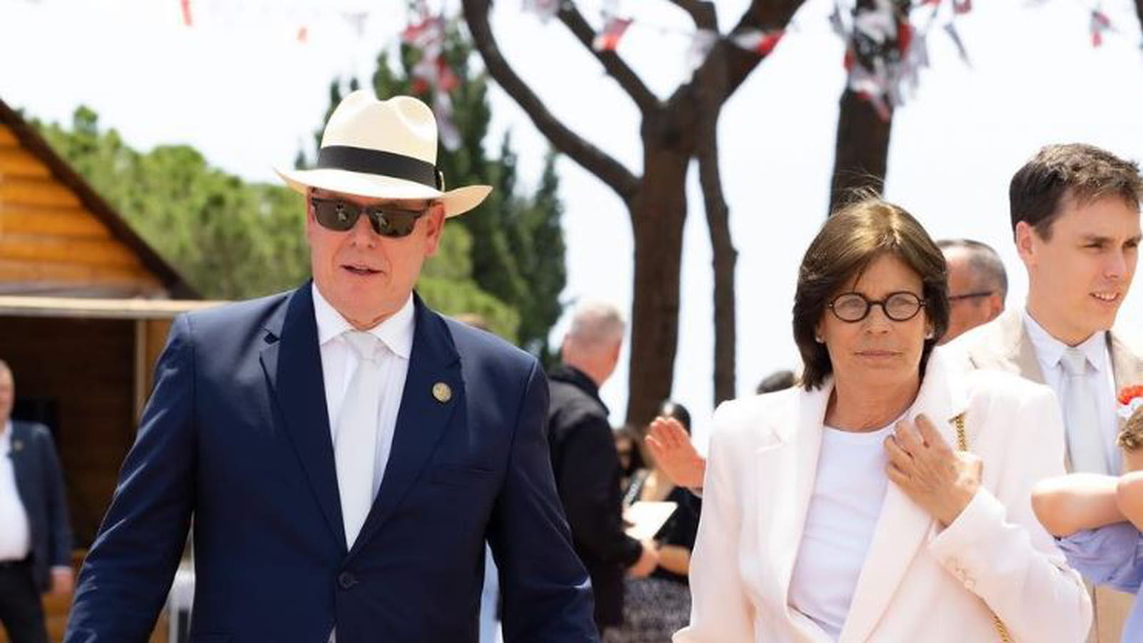 Albert et Stéphanie de Monaco