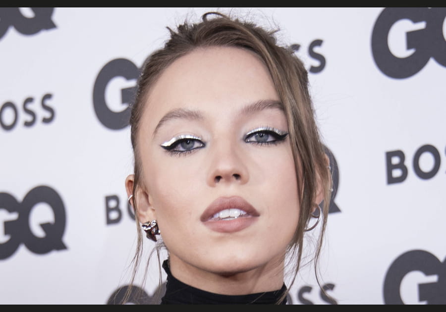 Le liner argent&eacute; de Sydney Sweeney