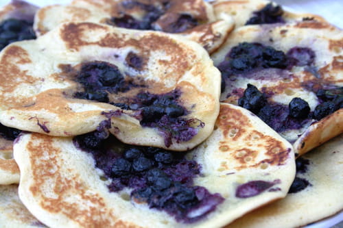 Pancakes aux bleuets