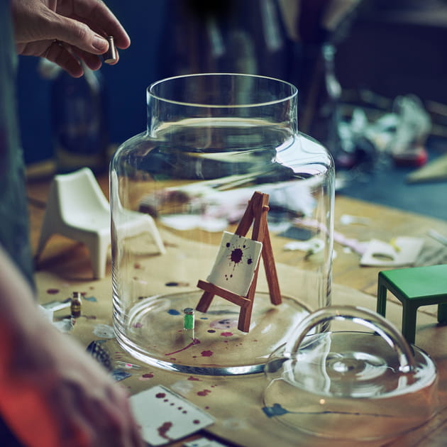 Un repr&eacute;sentation miniature en bocal