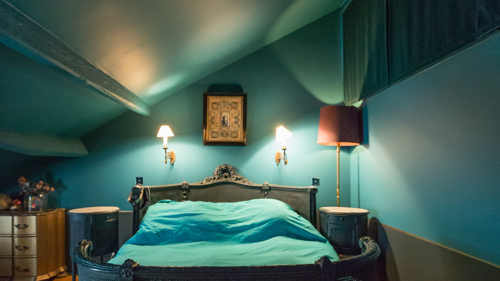 Chambre 100 % turquoise