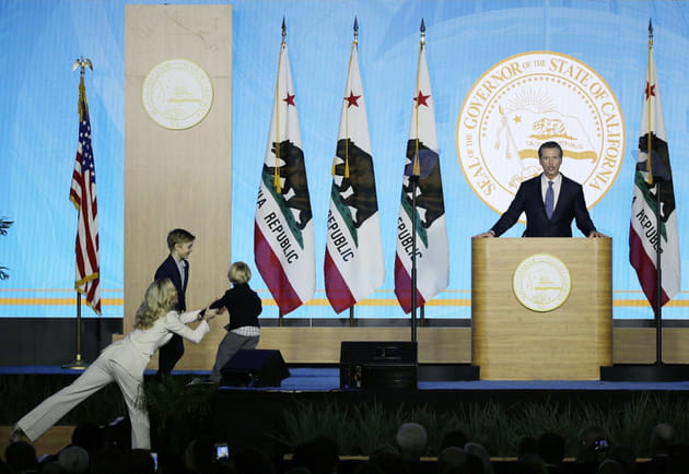 Petit impr&eacute;vu pour Gavin Newsom le nouveau gouverneur californien...