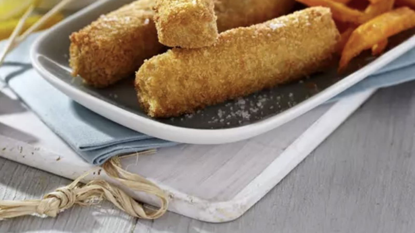 Fish and chips de patates douces