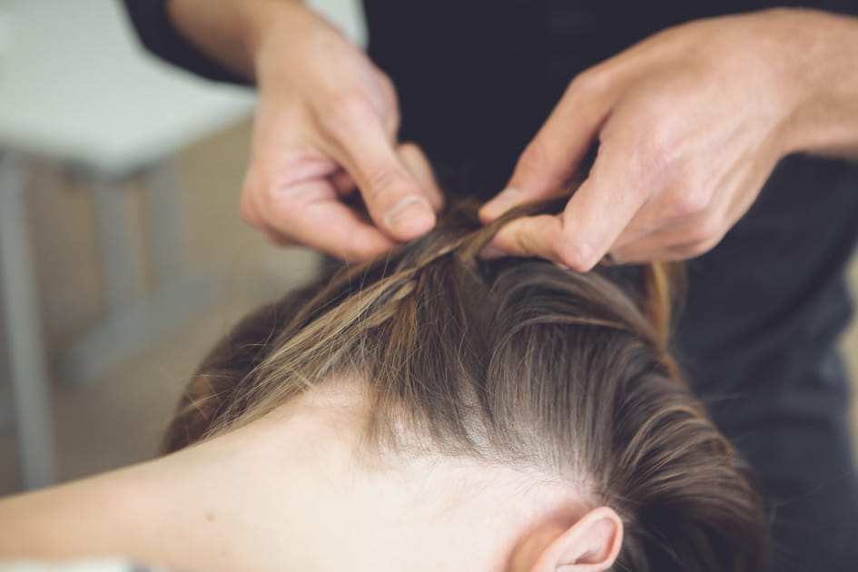 Tresser l'arri&egrave;re de la t&ecirc;te