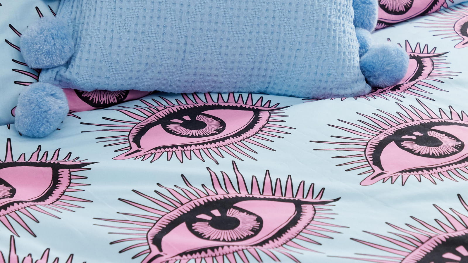 Housse de coussin à pompons Minimal ASOS Supply