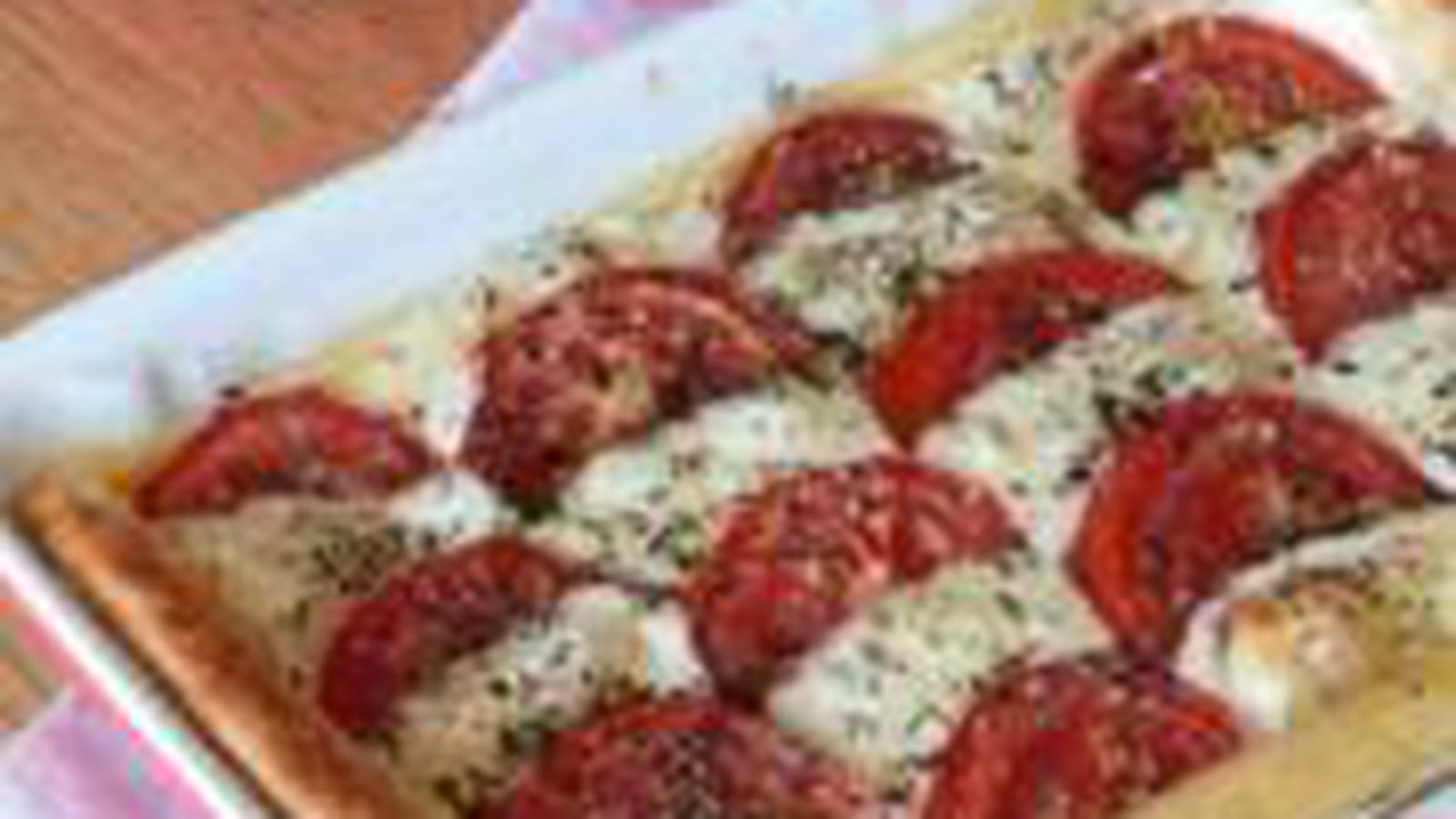 Tarte fine tomate-mozzarella