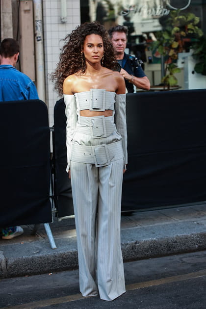 Cindy Bruna au défilé Jean Paul Gaultier