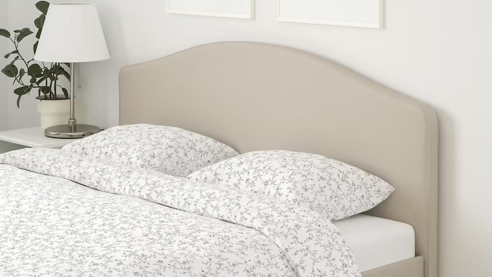 En tissu beige