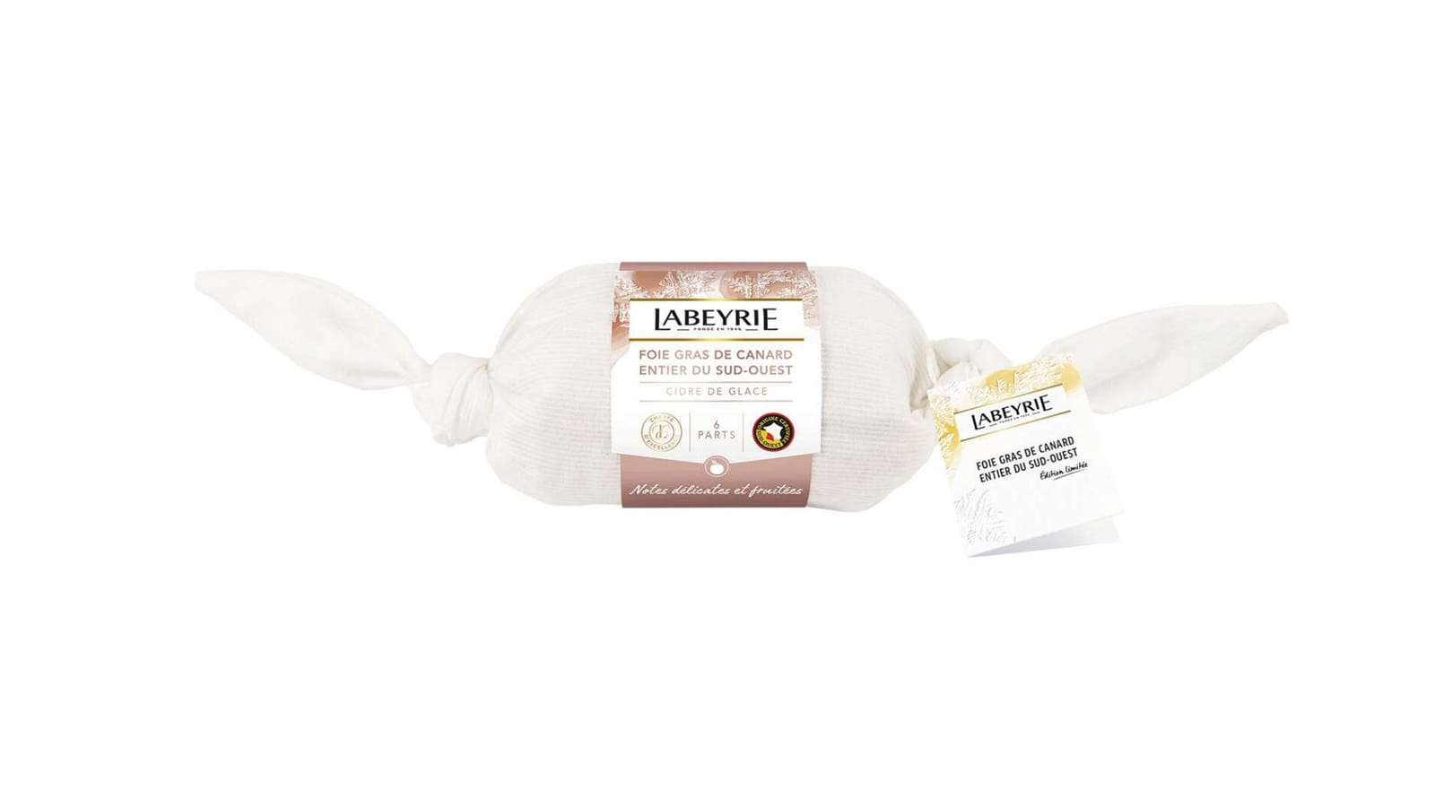 Le foie Gras de Canard Entier du Sud-Ouest cuit au torchon au Cidre de glace de Labeyrie