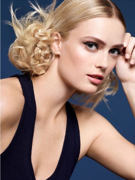 Chignon tress&eacute;