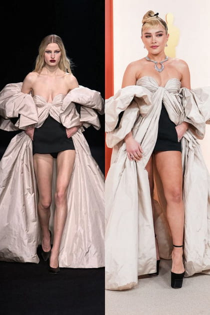 Défilé Valentino haute couture printemps-été 2023 vs Florence Pugh en 2023