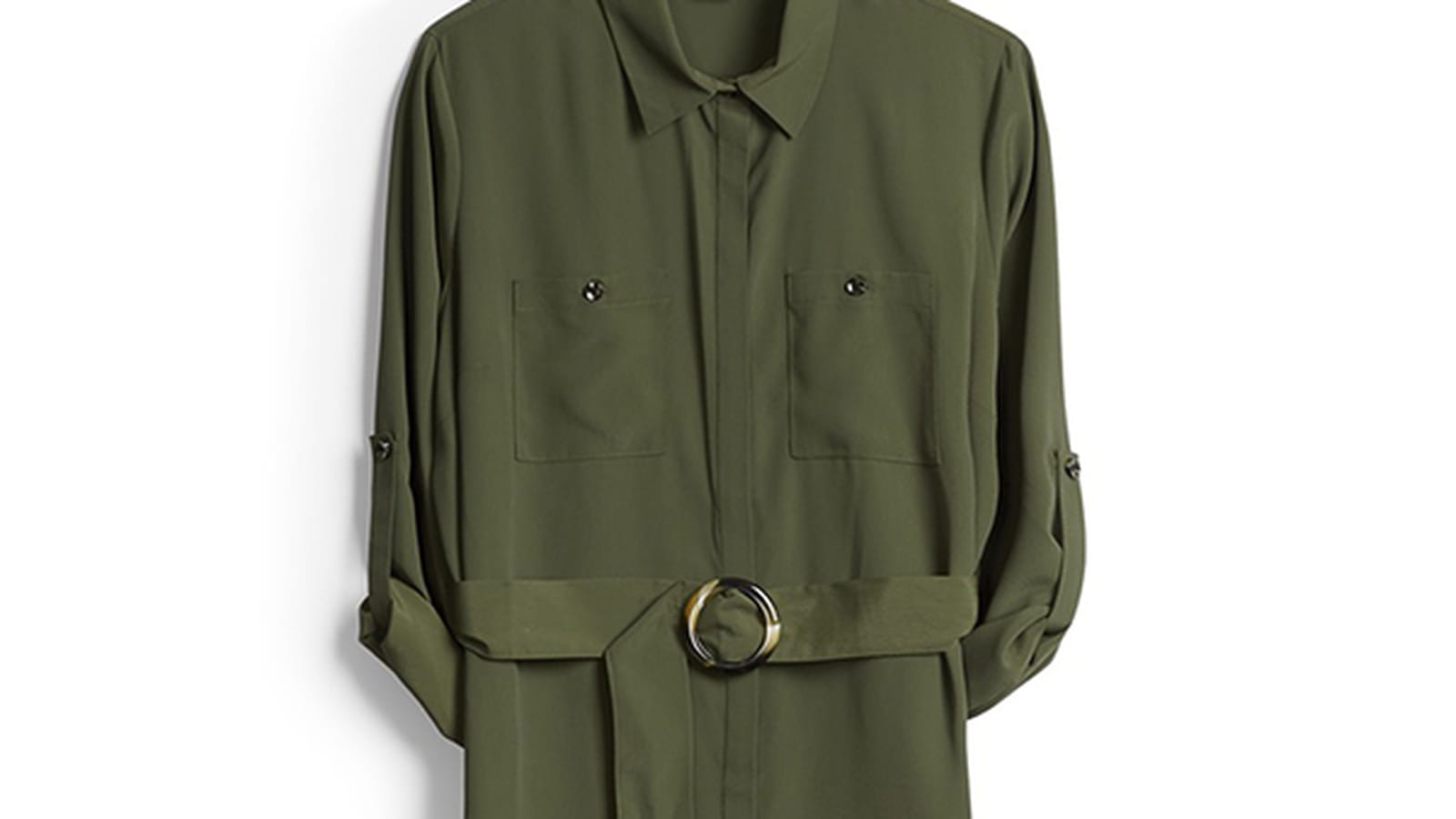 Robe kaki style militaire