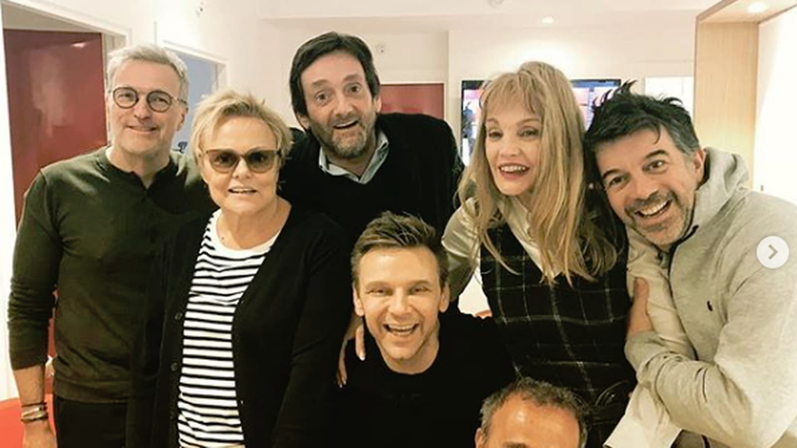 Laurent Ruquier, Muriel Robin, Pierre Palmade, Arielle Dombasle, Elie Semoun, Stéphane Plaza et Jean Fi Janssens