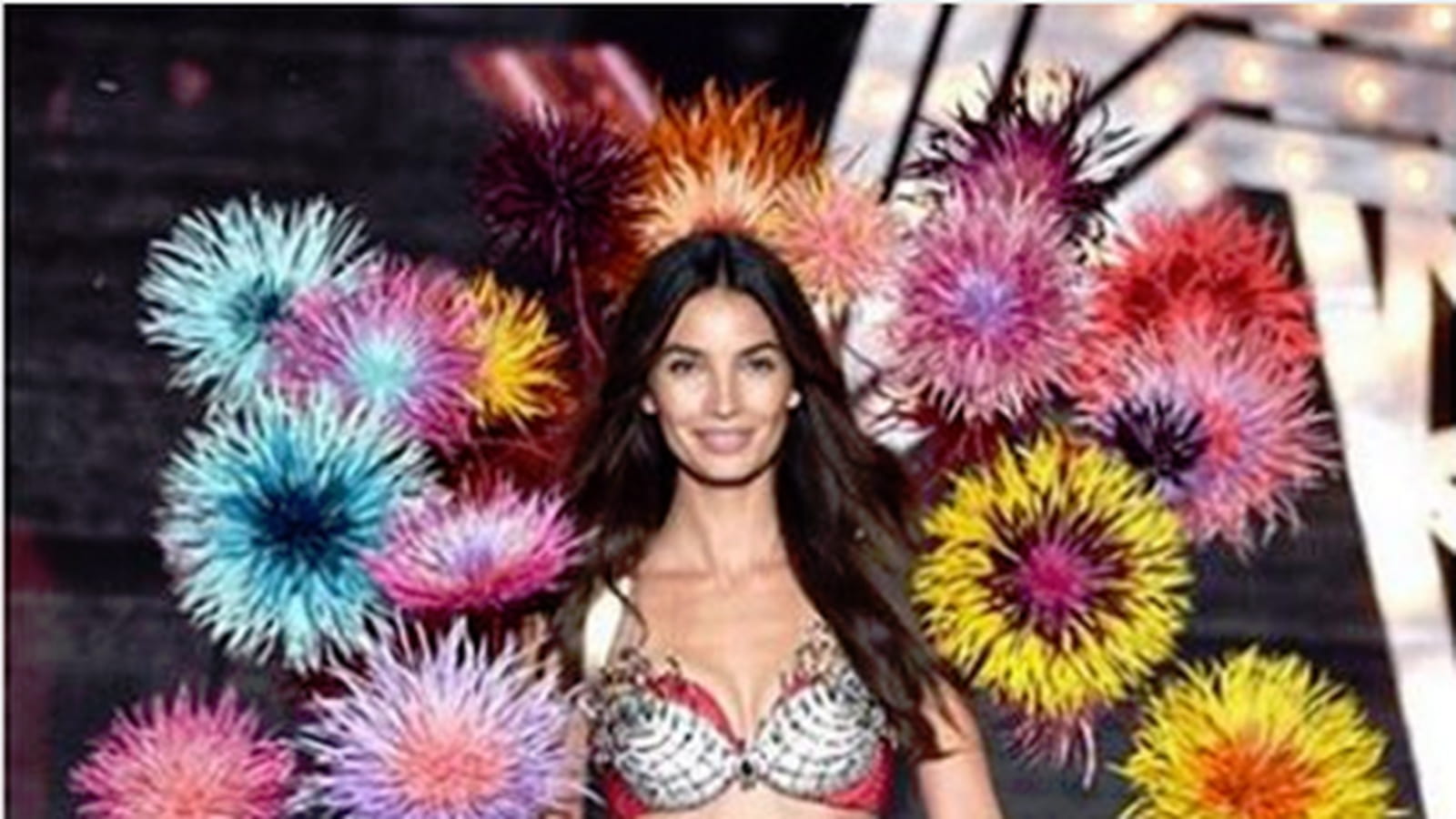 Lily Aldridge en Fantasy Bra