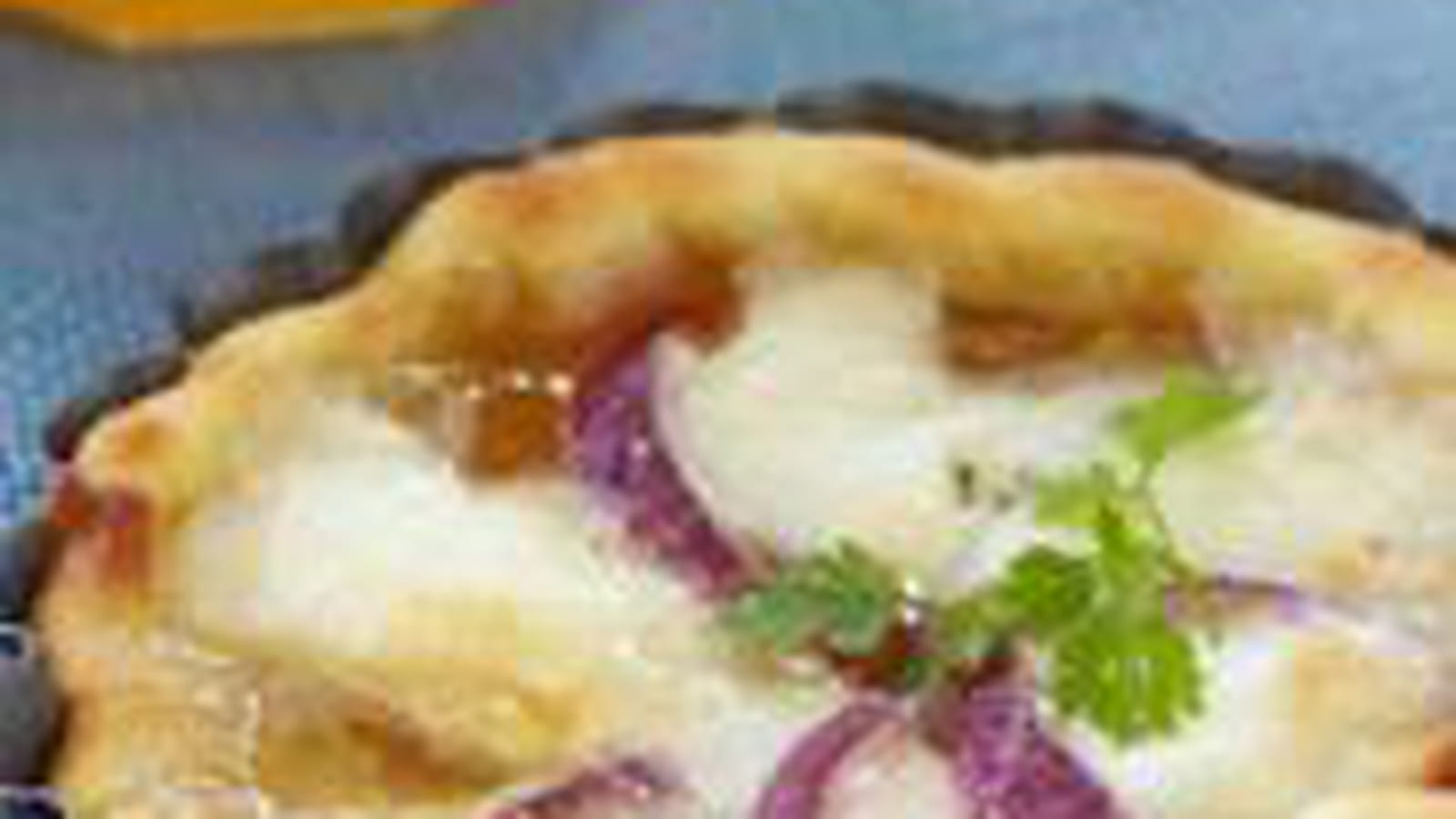 Tarte Pélardon oignon pomme